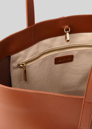 Denmark Unlined Leather Tote Tan