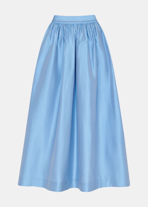 Taffeta Silk Volume Skirt