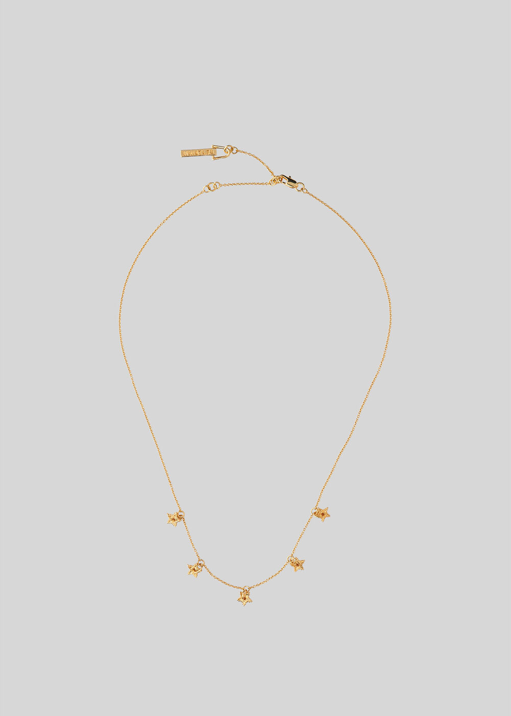 Textured Star Charm Necklace