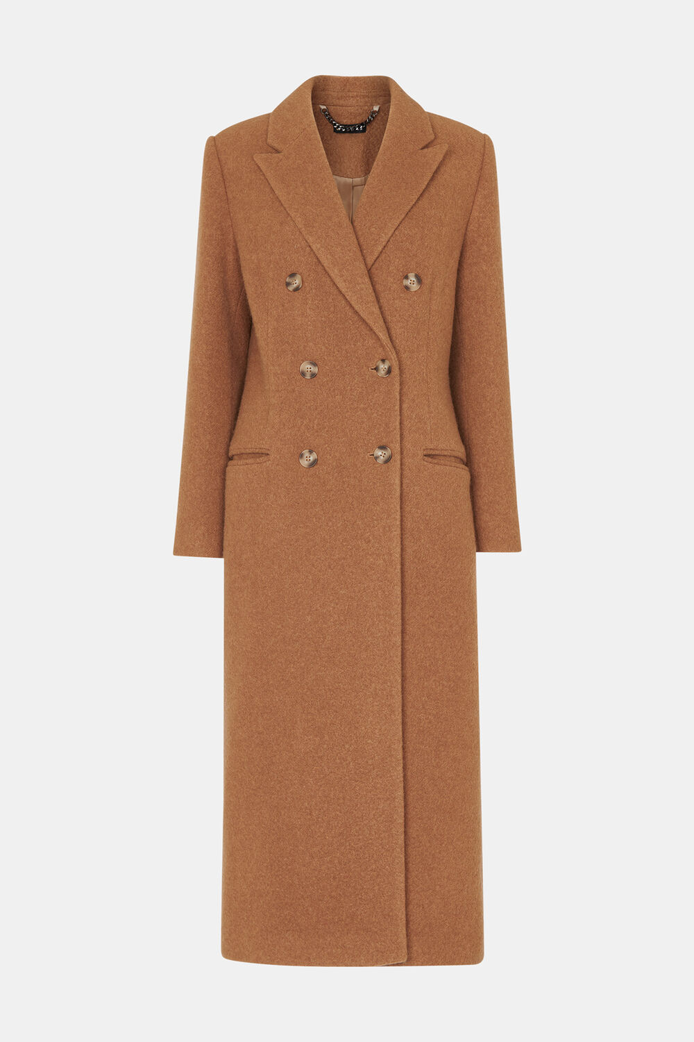 Textured Wool Blend Coat