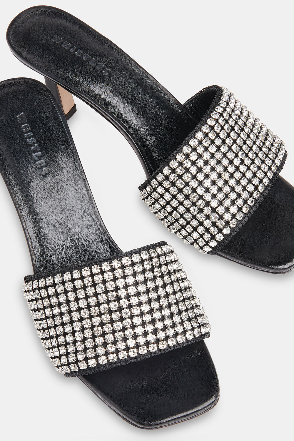 Adella Diamante Slip On Mule