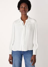 Tie Detail Crepe Blouse
