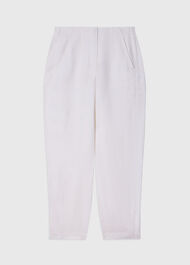 Linen Barrel Leg Trouser