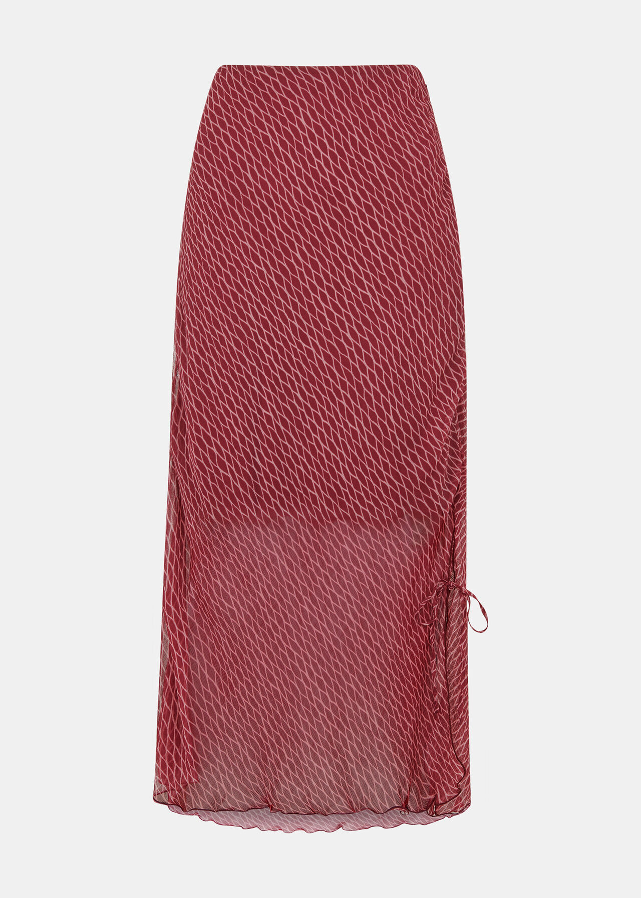 Dainty Net Tie Detail Skirt