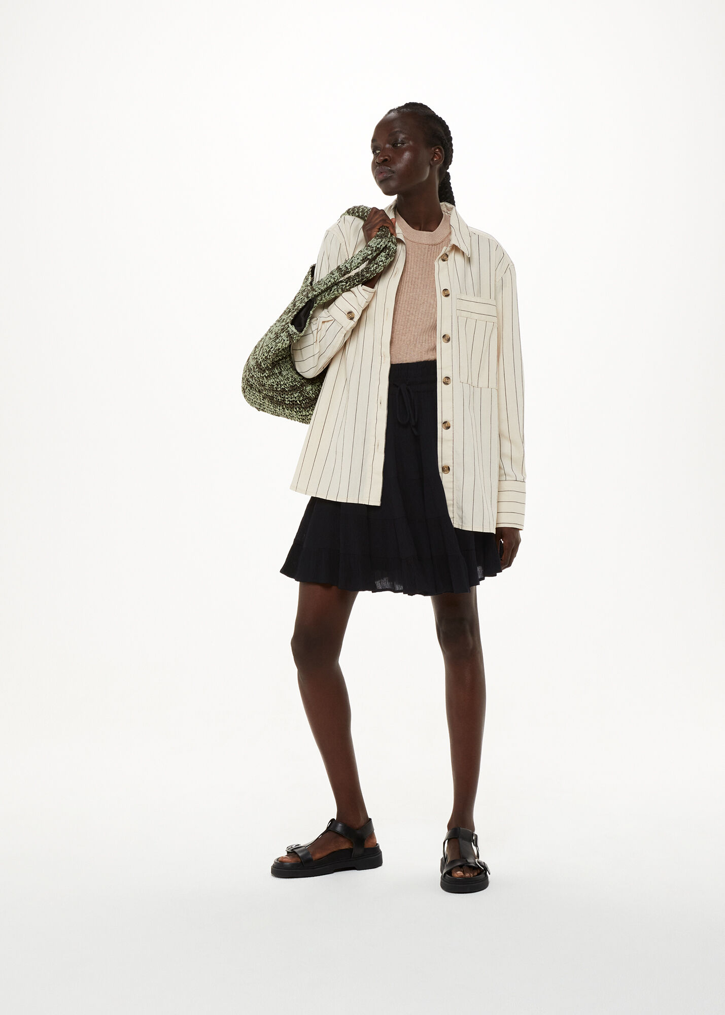 Black Mabel Mini Skirt WHISTLES