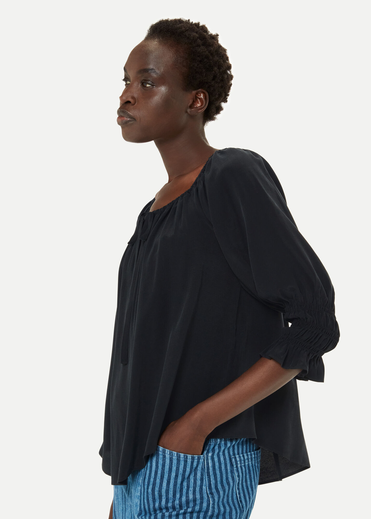 H & m store off the shoulder top