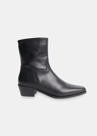 Clean Western Ankle Boot