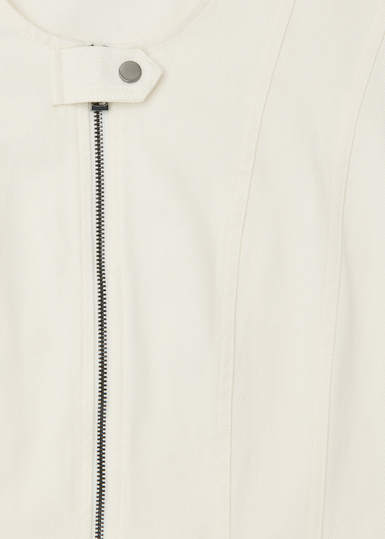 Denim Zip Detail Dress