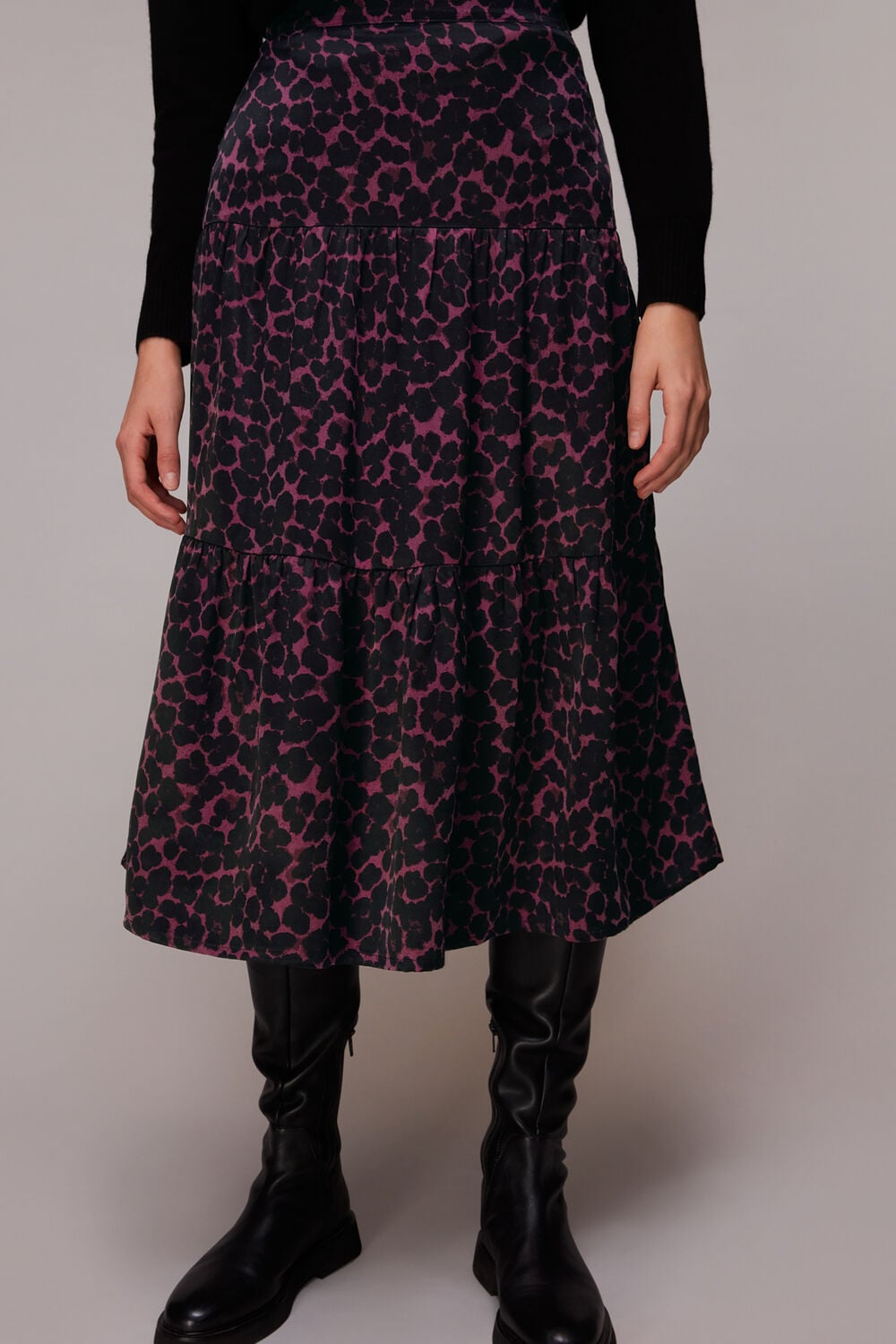 Smudge Animal Tiered Skirt