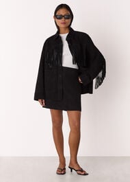 Petite Suede A Line Skirt