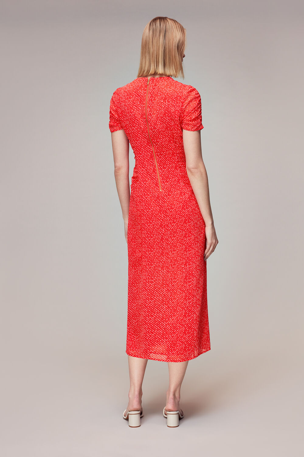Diagonal Fleck Dobby Dress