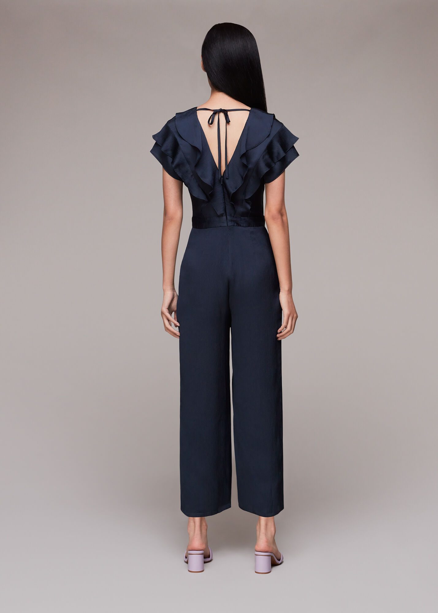 Navy Adeline Jumpsuit WHISTLES