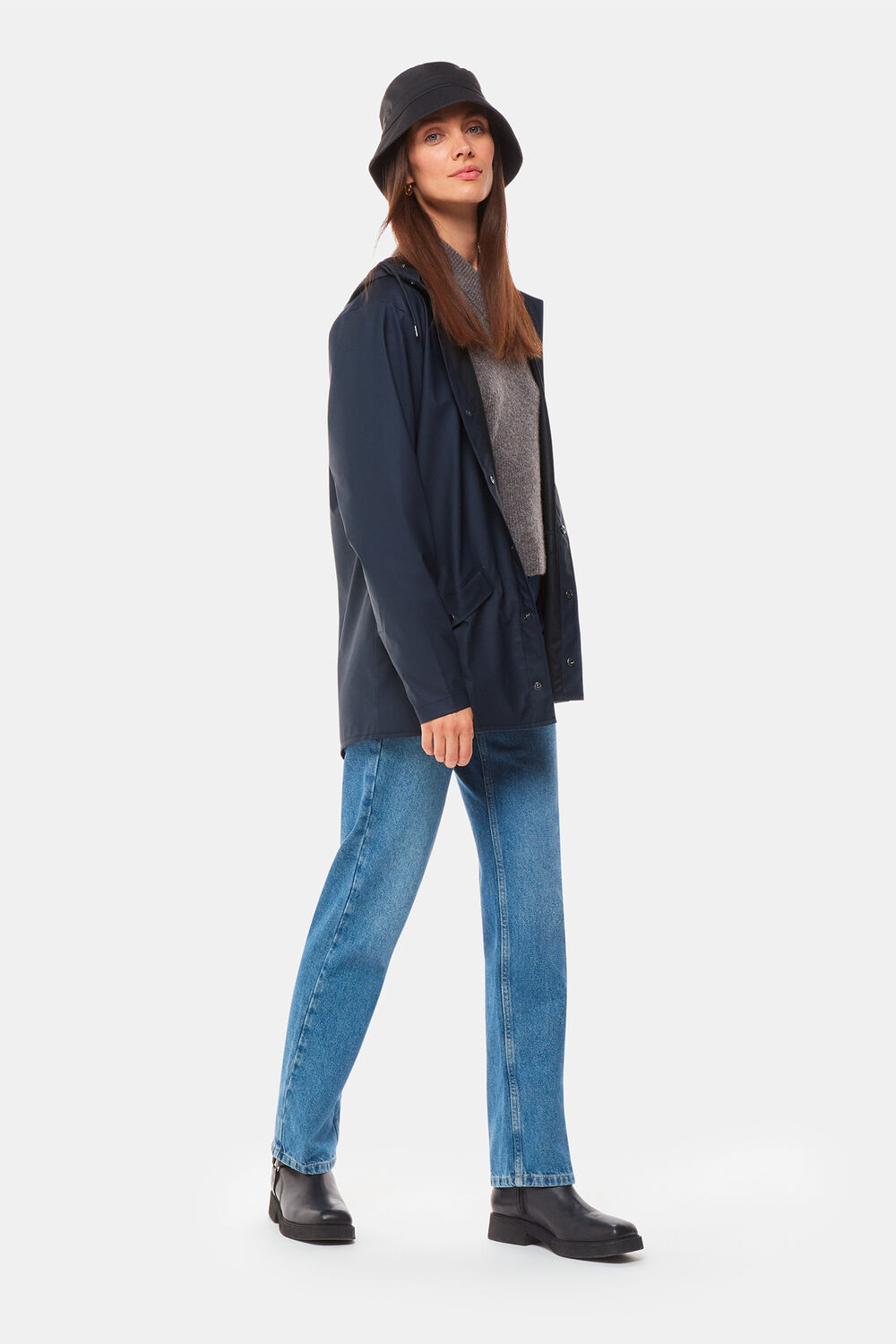 Navy Rains Jacket