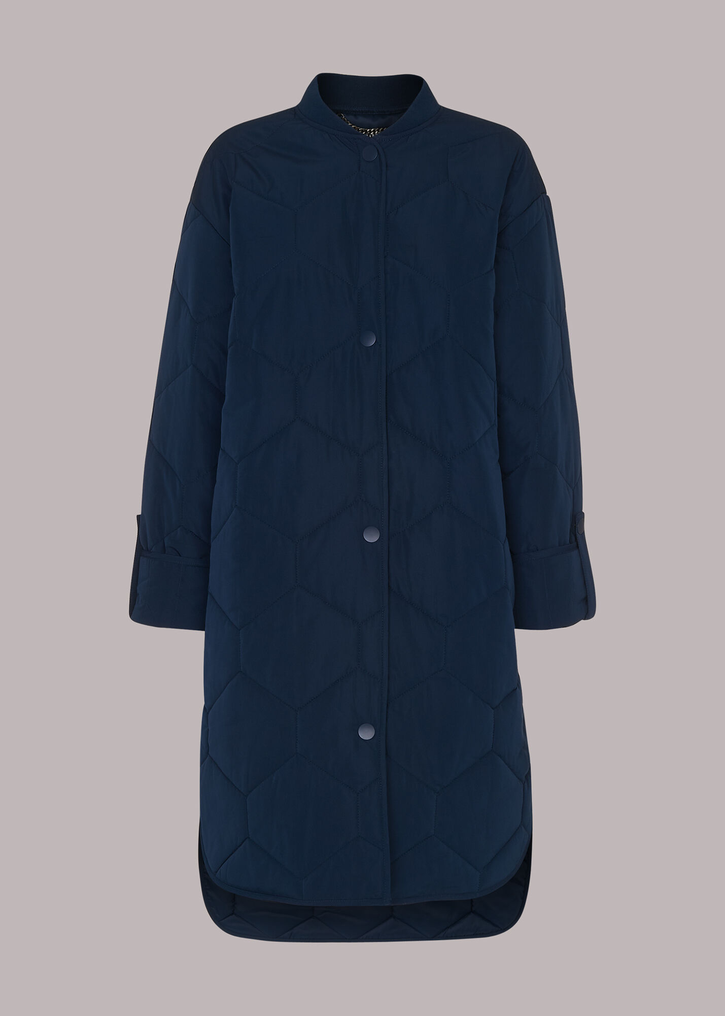 Whistles wide sleeve coat navy outlet
