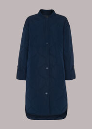 Longline Quilted Coat