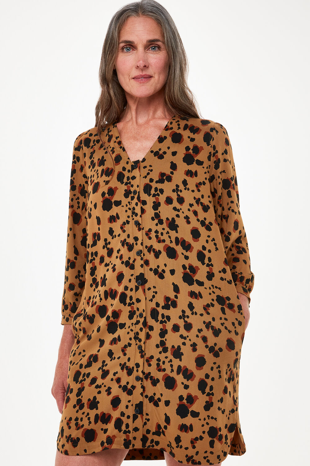 Striking Leopard Print Dress