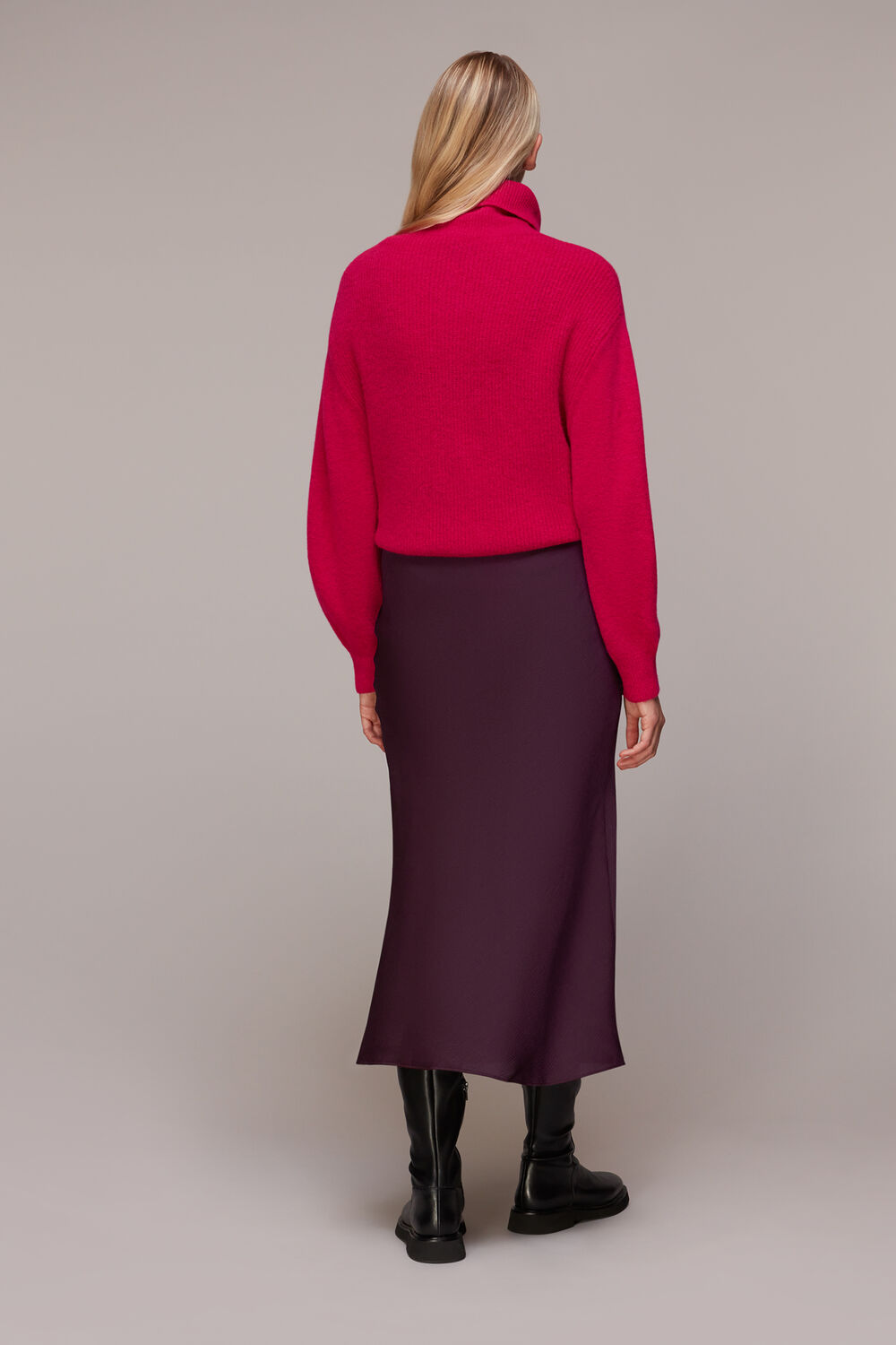 Satin Bias Cut Skirt