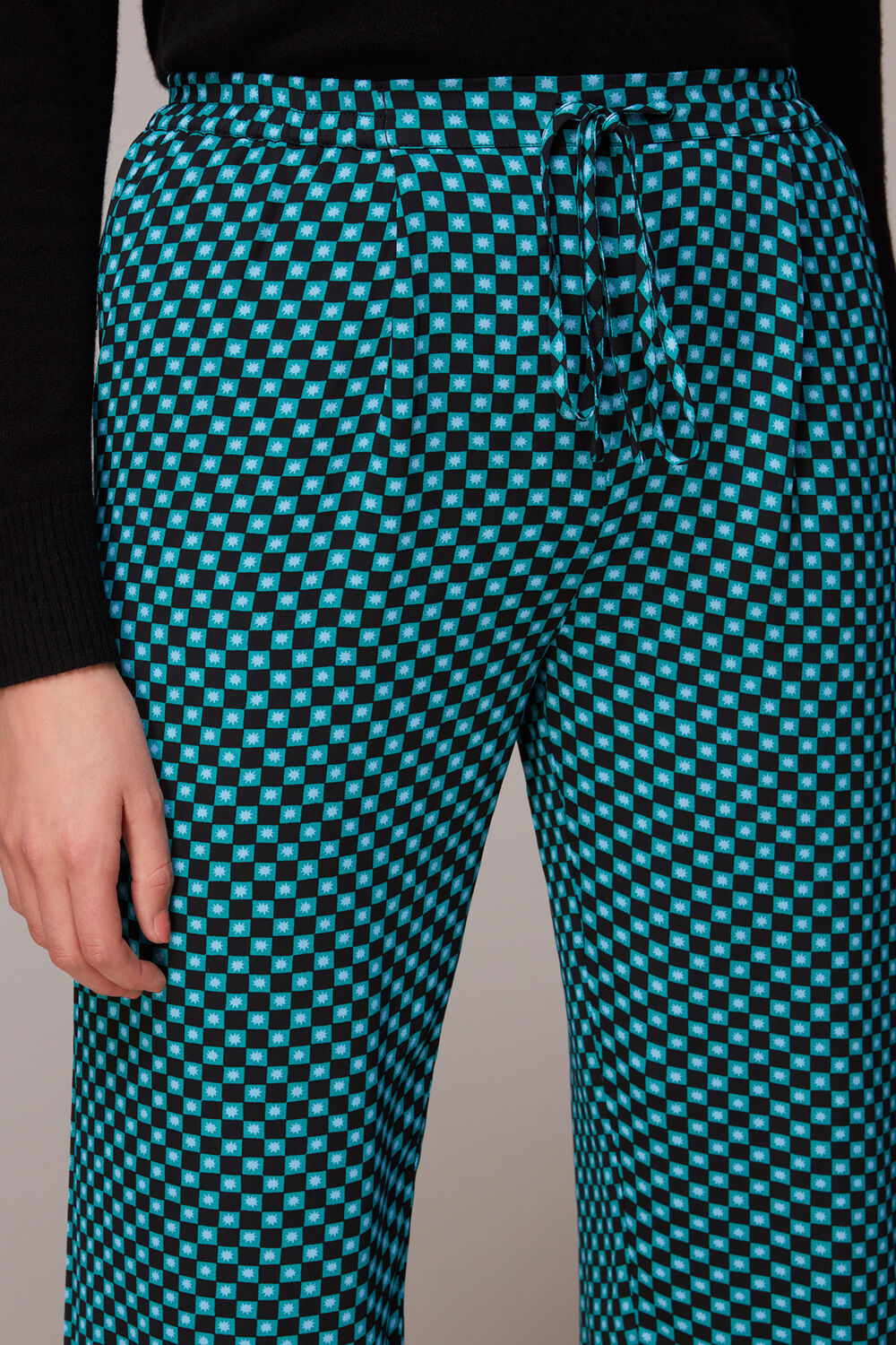 Multicolour Pippa Star Check Print Trouser