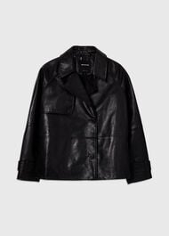 Short Leather Trench