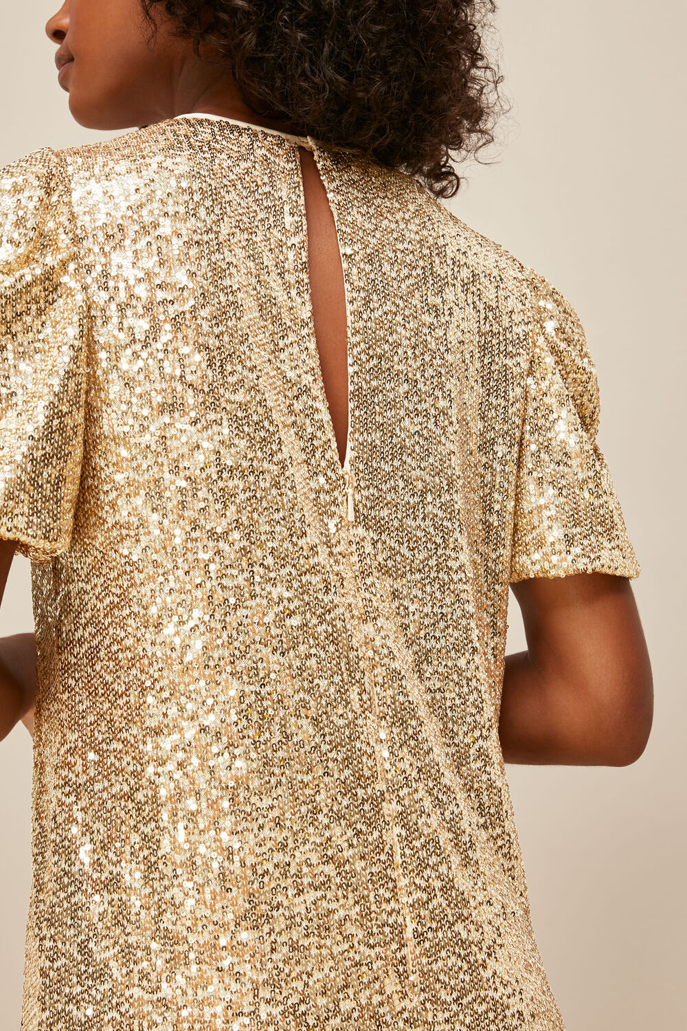 Sequin Shift Dress