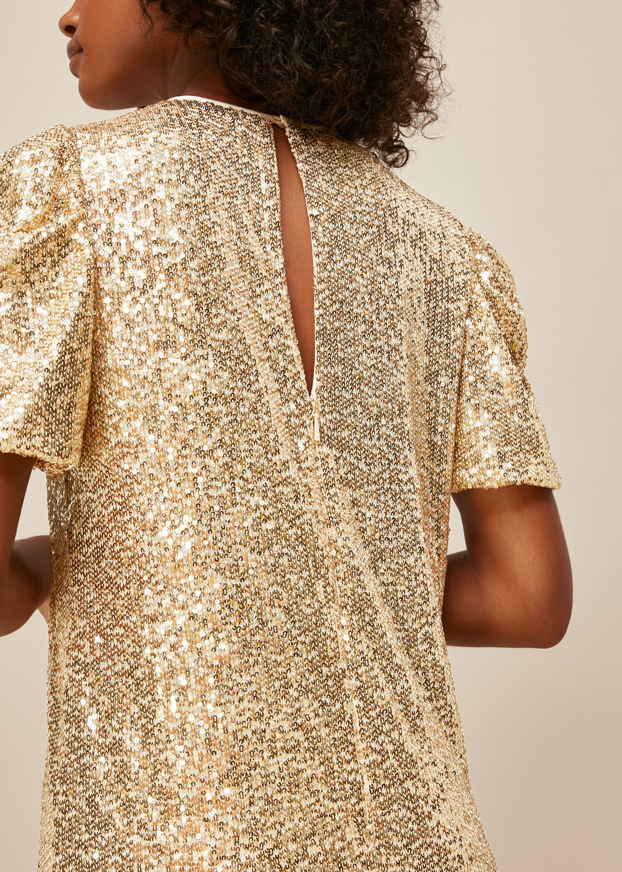 Sequin Shift Dress