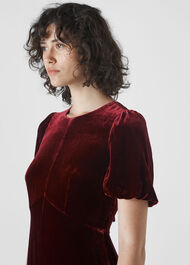Vilimina Silk Mix Velvet Dress