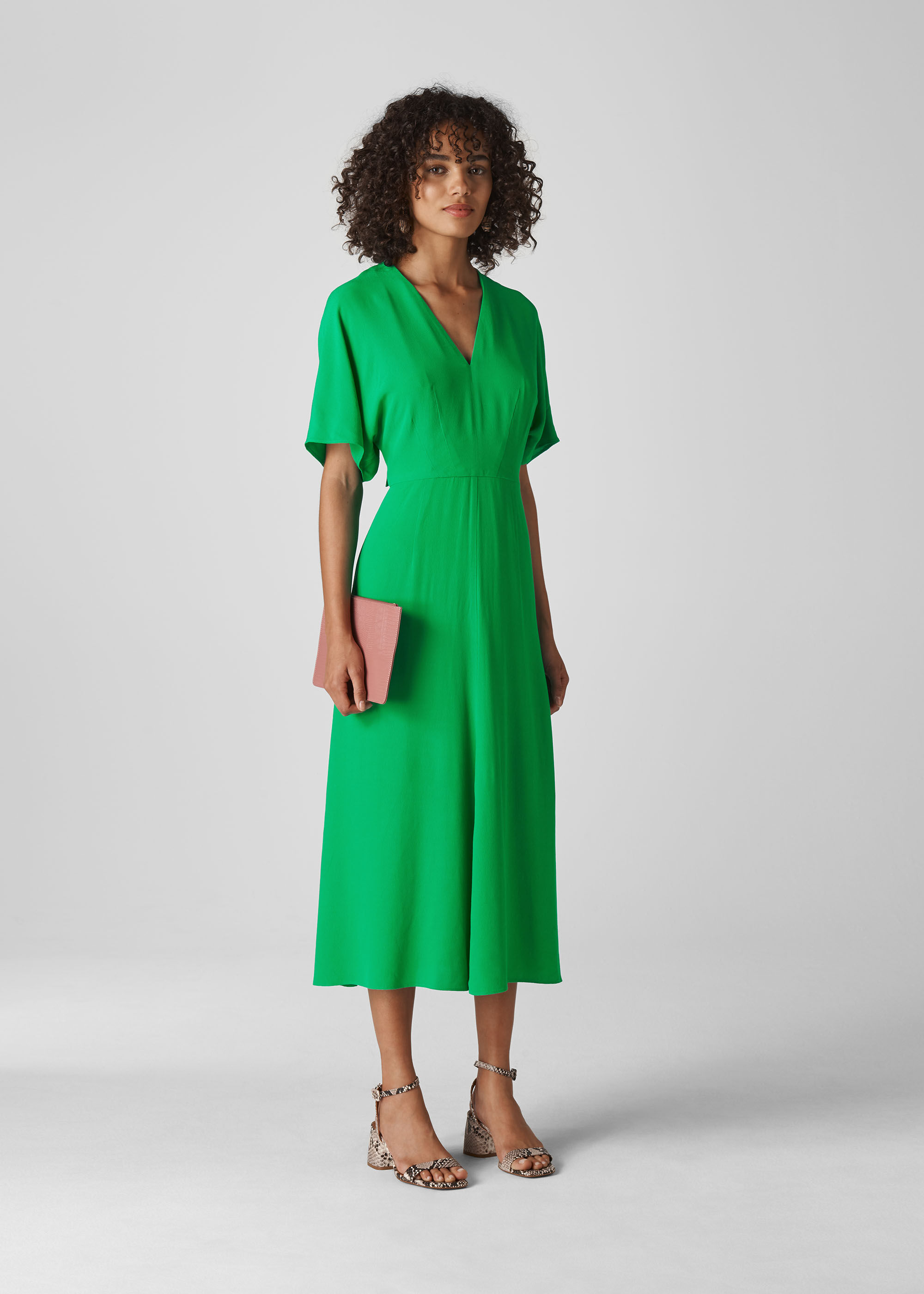 Whistles Green Spot Dress Sale, 53% OFF ...