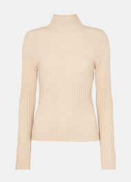 Textured Detail High Neck Knit