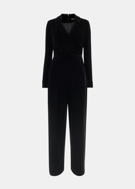 Wrap Velvet Jumpsuit