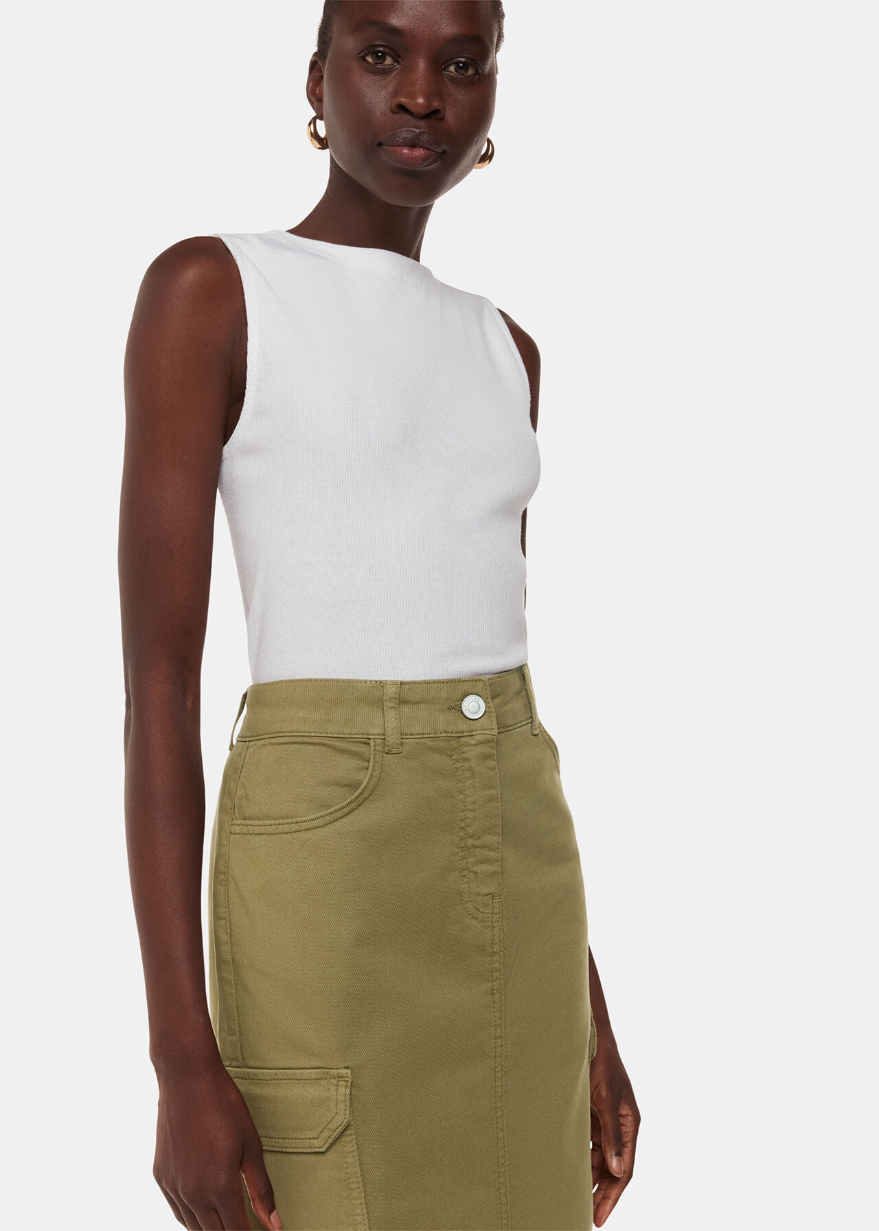 Tessa Cargo Midi Skirt