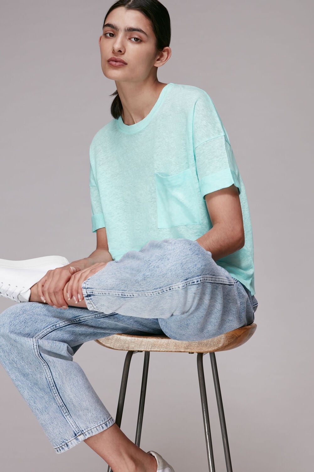 Linen Pocket Top
