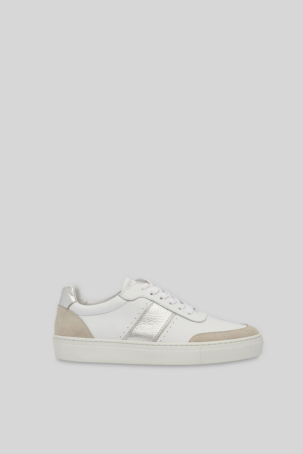 York Side Stripe Trainer Silver