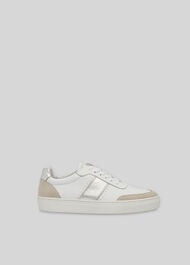 York Side Stripe Trainer Silver