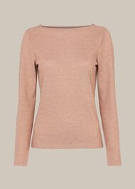 Straight Neck Sparkle Top