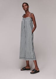 Penny Tie Gingham Jumpsuit