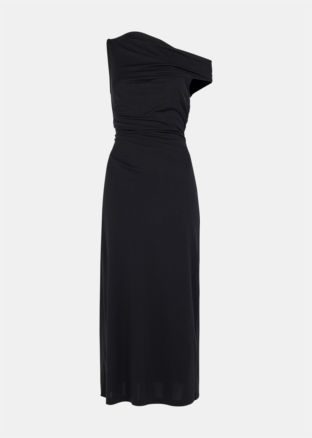 Jersey Crepe Asymmetric Dress