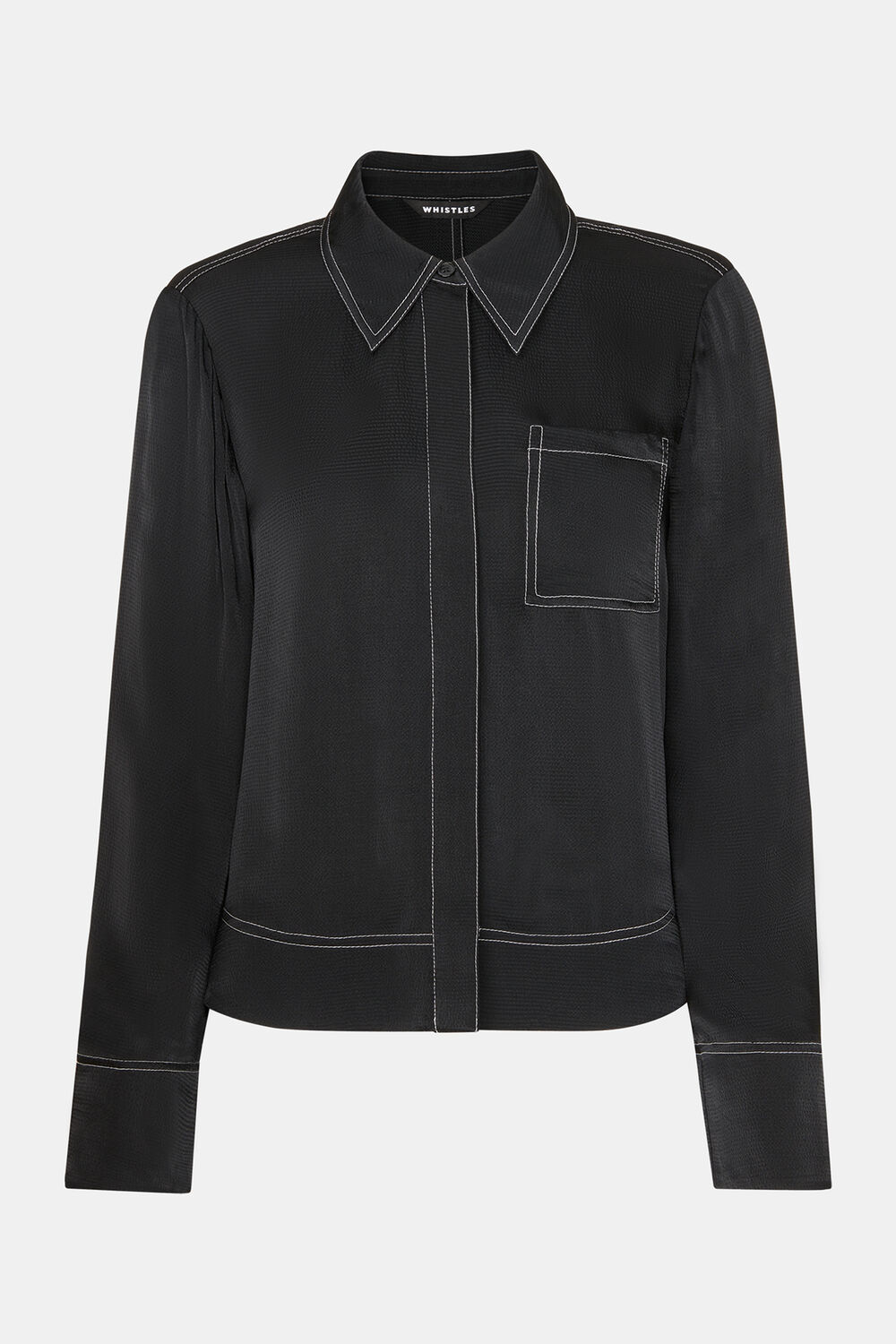 Top Stitch Detail Shirt