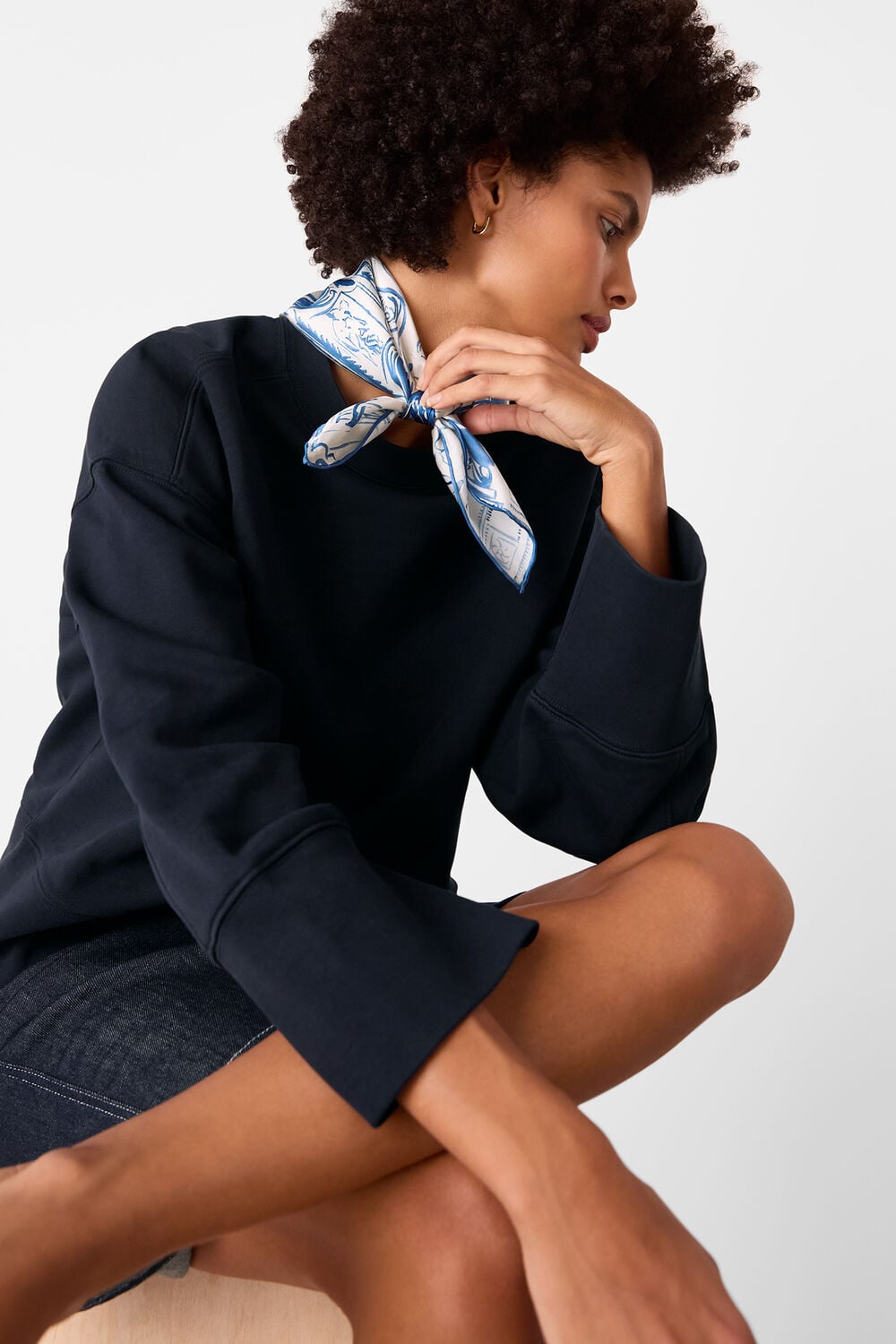 Rome Print Silk Scarf