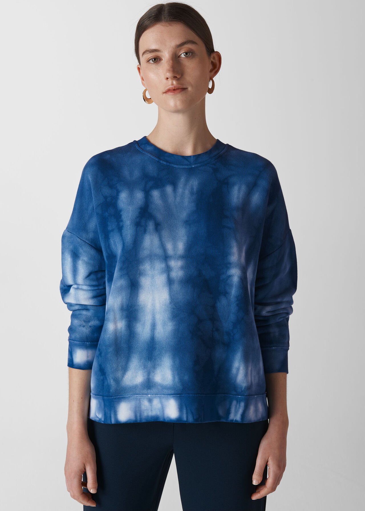 Tie Dye Sweatshirt Blue