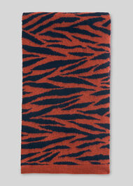 Tiger Stripe Intarsia Scarf Multicolour