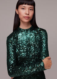 Minimal Sequin Midi Dress