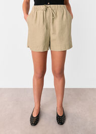 Linen Elasticated Short