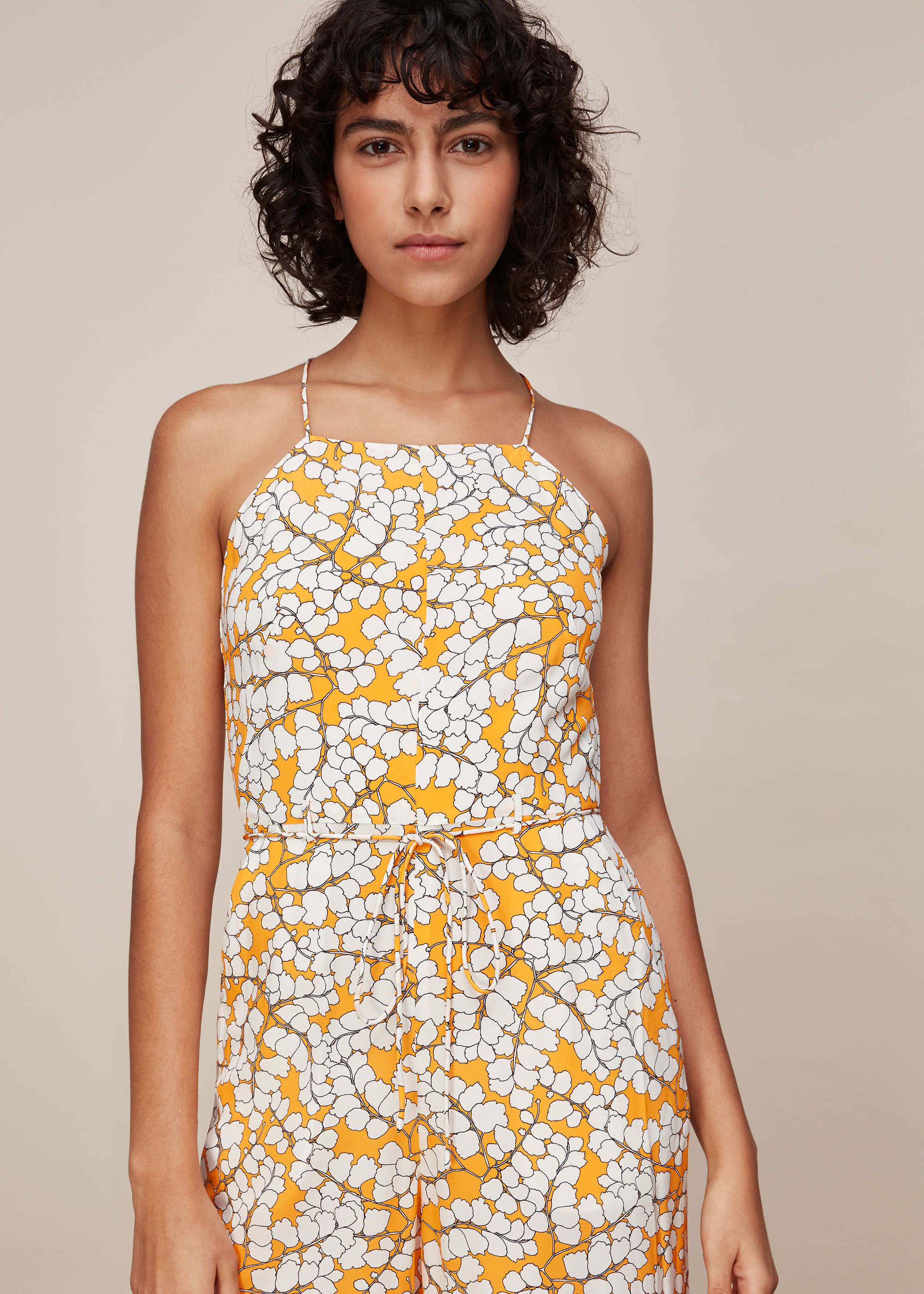 Whistles silk jumpsuit top