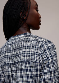 Seersucker Check Flippy Dress