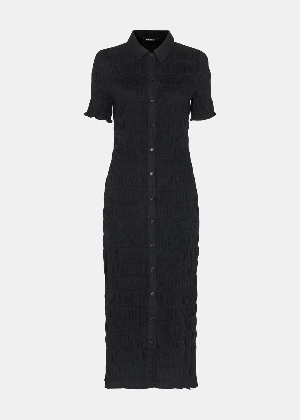 Monique Shirred Midi Dress