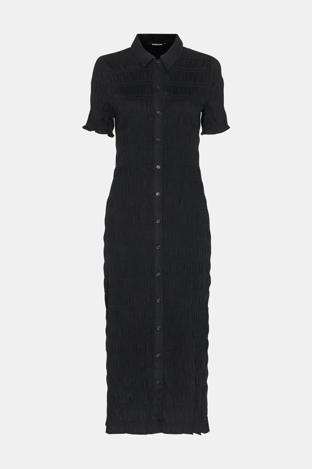 Monique Shirred Midi Dress
