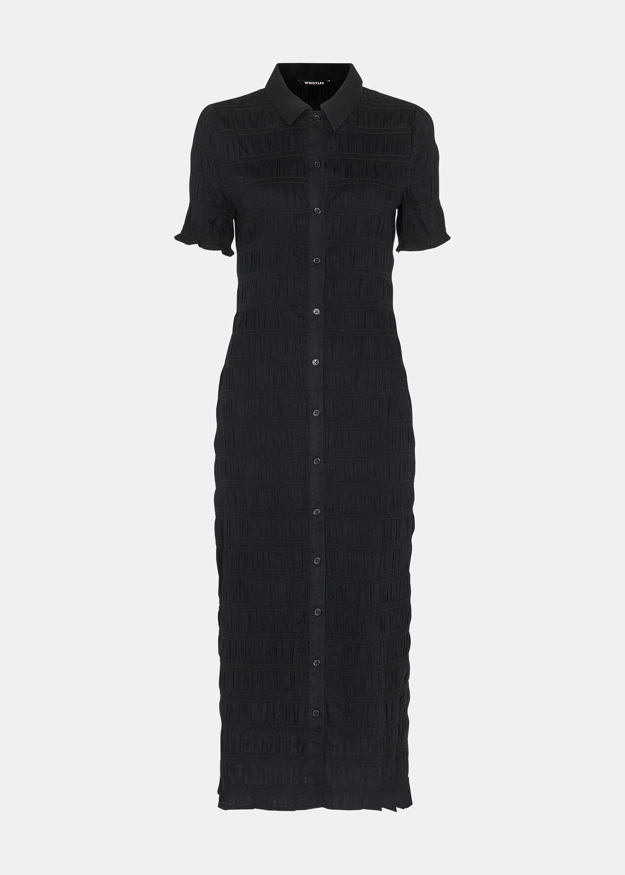Monique Shirred Midi Dress