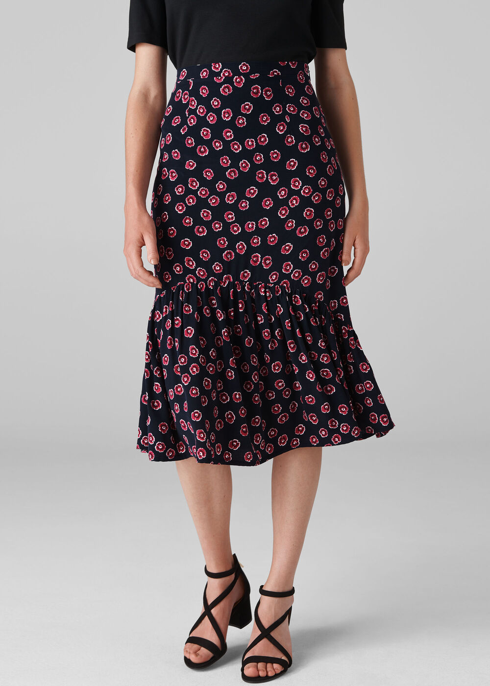 Lenno Print Aida Skirt Pink/Multi