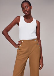 Emily Button Front Trousers
