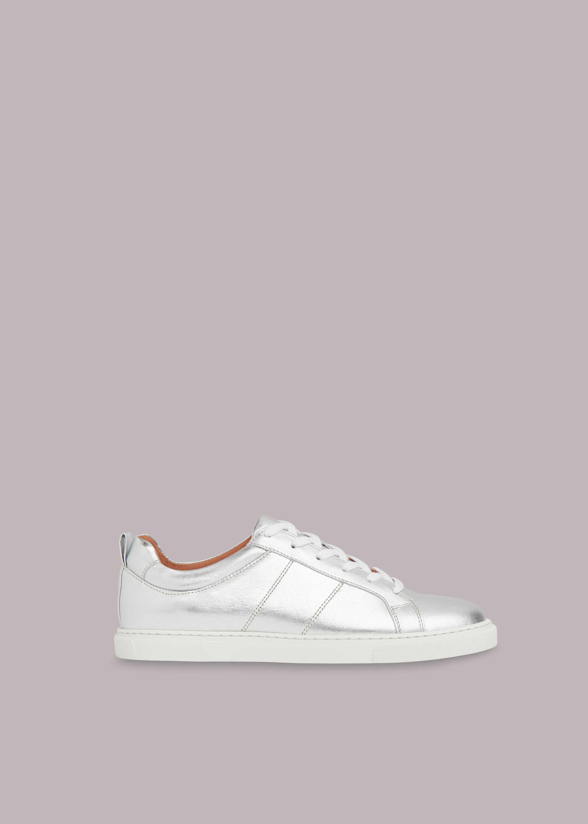 Silver Koki Lace Up Trainer WHISTLES